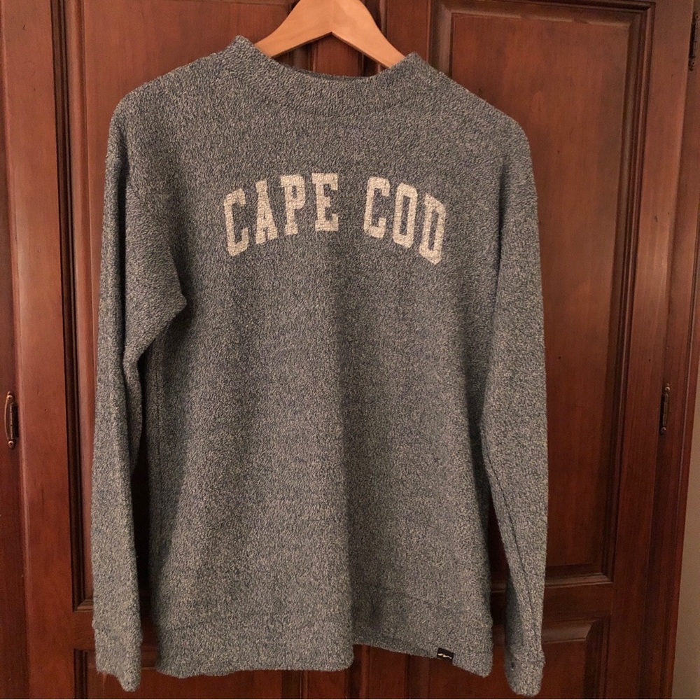 Cape Cod sweater- sweatshirt, relaxed fit. Green Heather knit